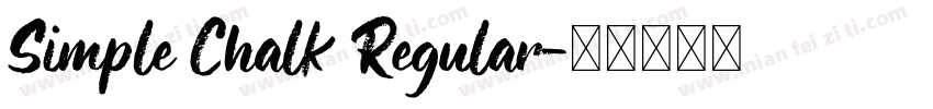 Simple Chalk Regular字体转换